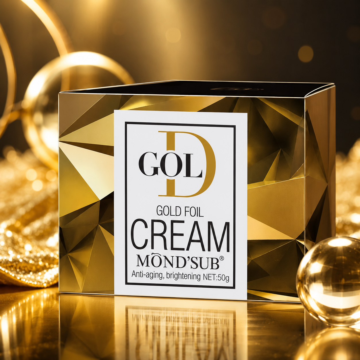 Gold Foil Cream MondSub