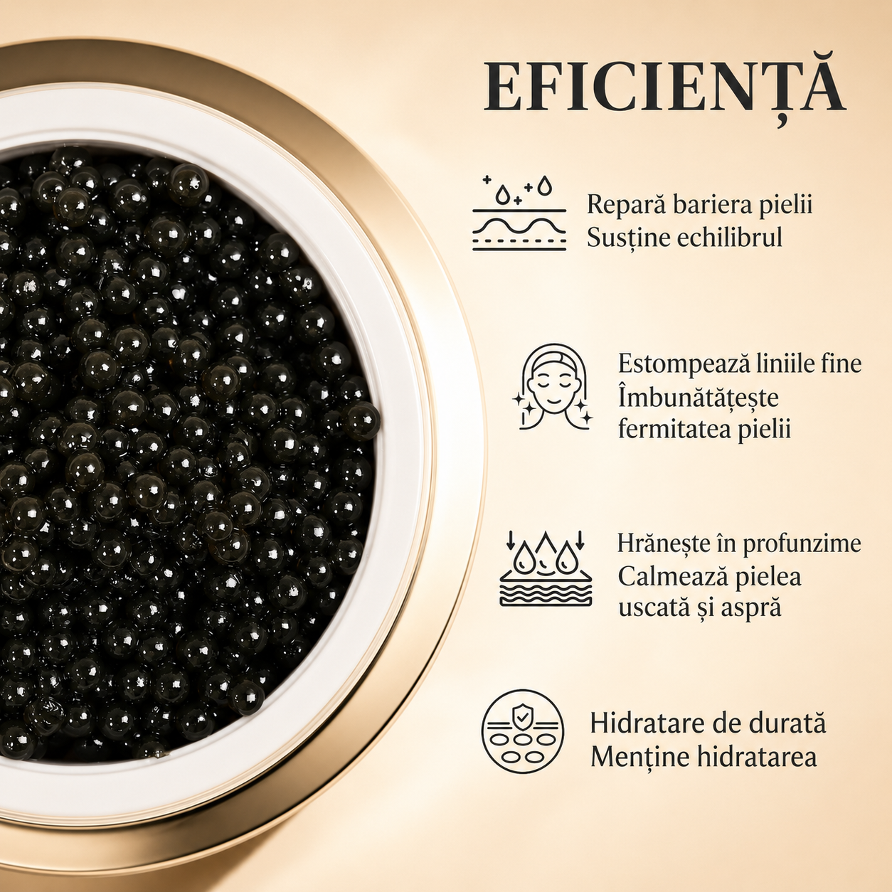 Cremă cu Caviar Anti Îmbătrănire